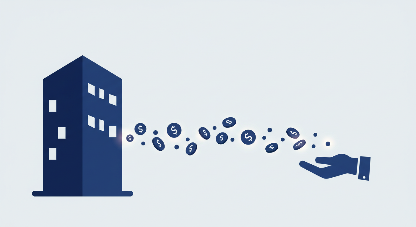 Illustration of what dividends are